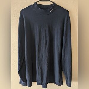 VINTAGE MENS LARGE NIKE MOCK NECK LONG SLEEVE